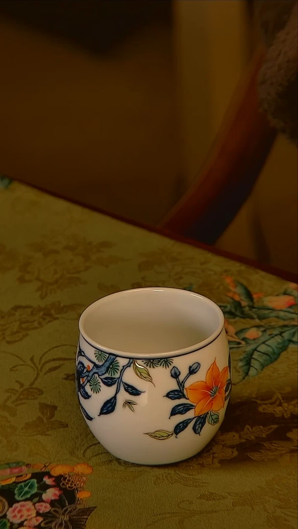 杯手工手绘杯杯很美丽