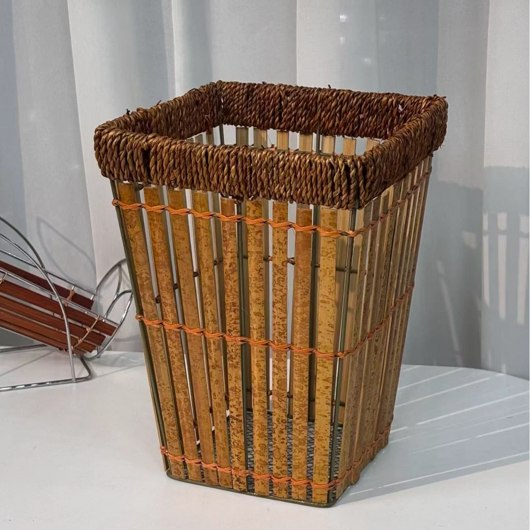 爆款桌面收纳家居落地收纳桶插花神器7614