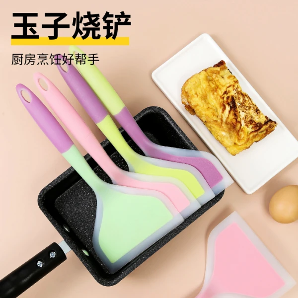 烙饼硅胶铲耐高温不粘锅专用铲子不伤锅烘焙刮刀厨房家用炒菜锅铲