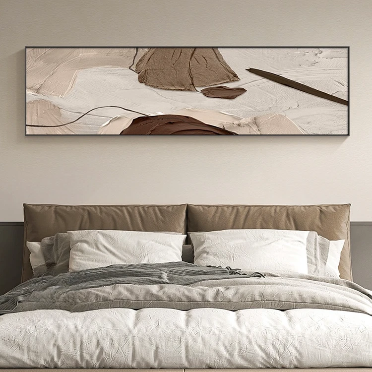 现代简约卧室画床头挂画抽象艺术主卧壁画轻奢高档新款客厅装饰画