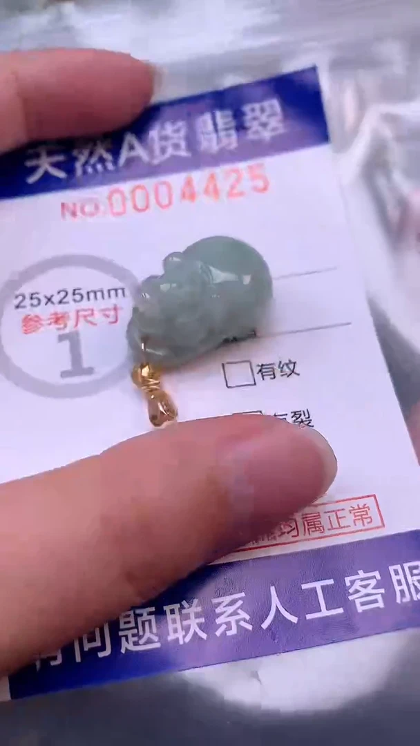 翡翠未镶嵌吊坠(不含链)1