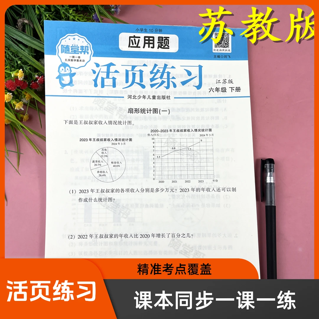 苏教版六年级下册数学应用题专项训练书应用题母题必刷题活页练习