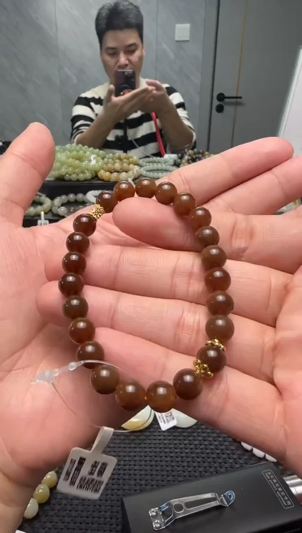 未镶嵌手串和田玉金山糖手串卡8