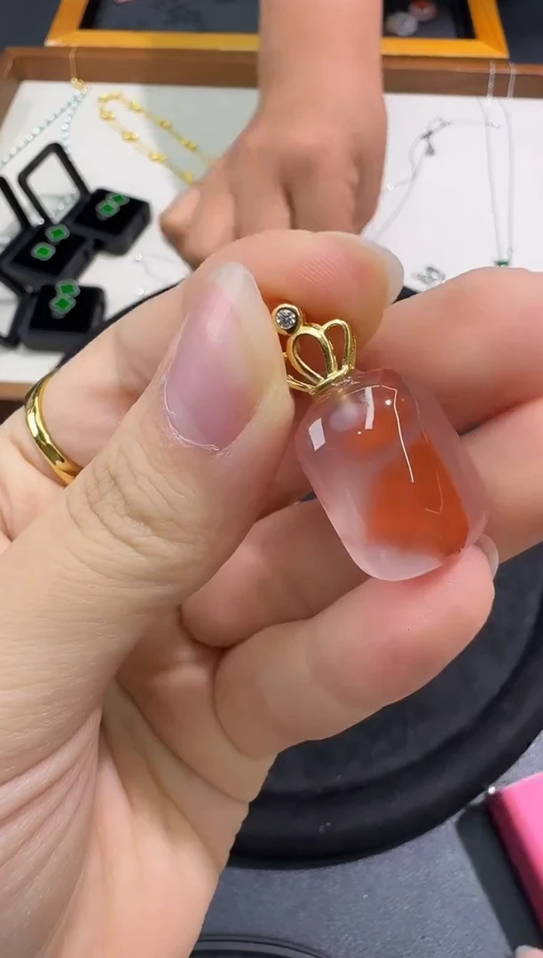 银S925镶嵌吊坠南红玛瑙X0828-466-906