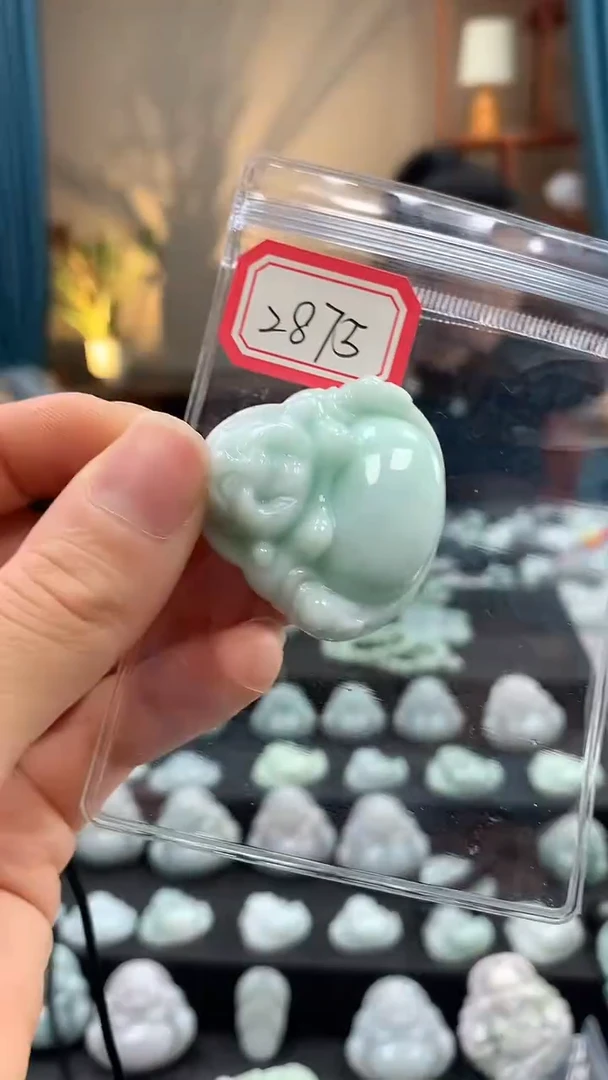 颈饰未镶嵌翡翠佛公2875
