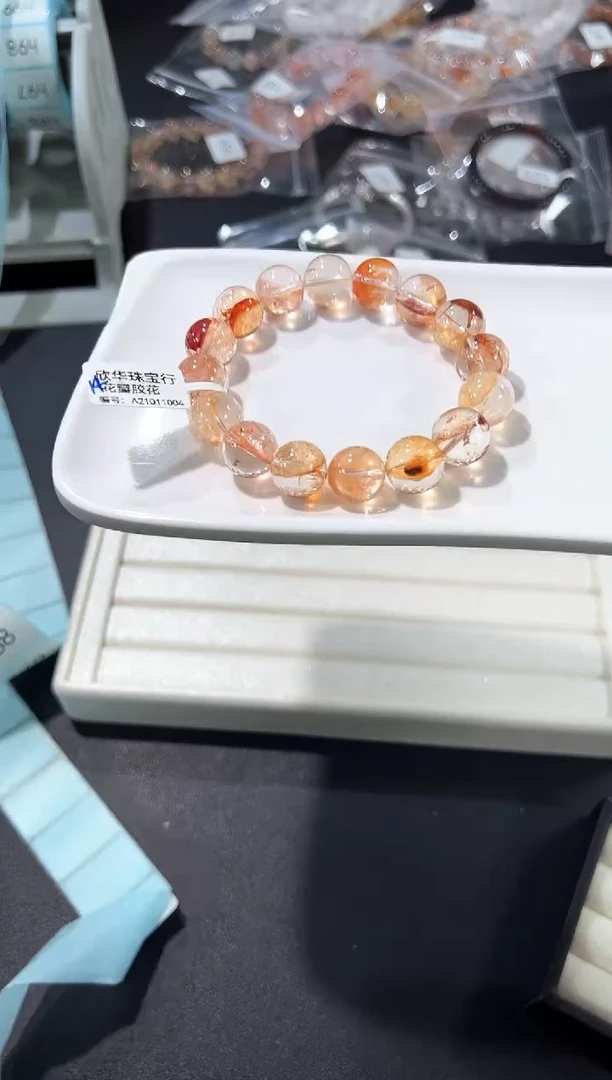 未镶嵌手串水晶59h多样性发其一【1条】默认微瑕14mm