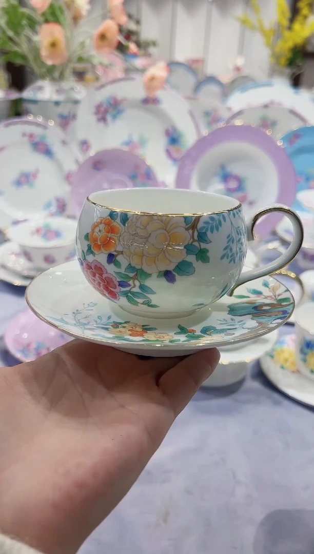 【闪购商品】骨瓷杯碟200ml