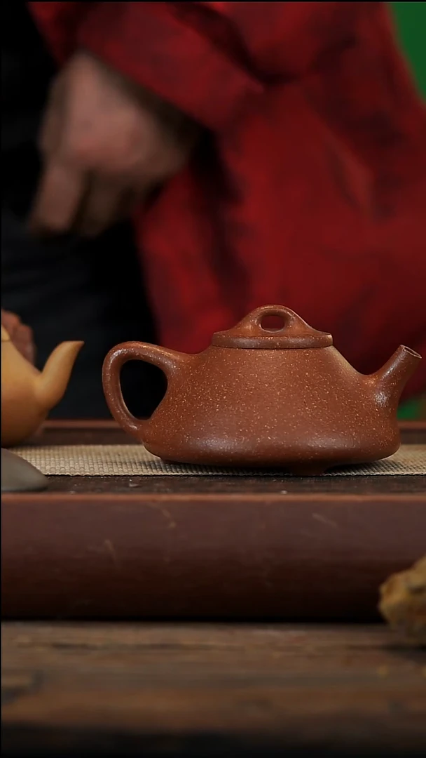 茶壶紫砂红降坡子冶240容量