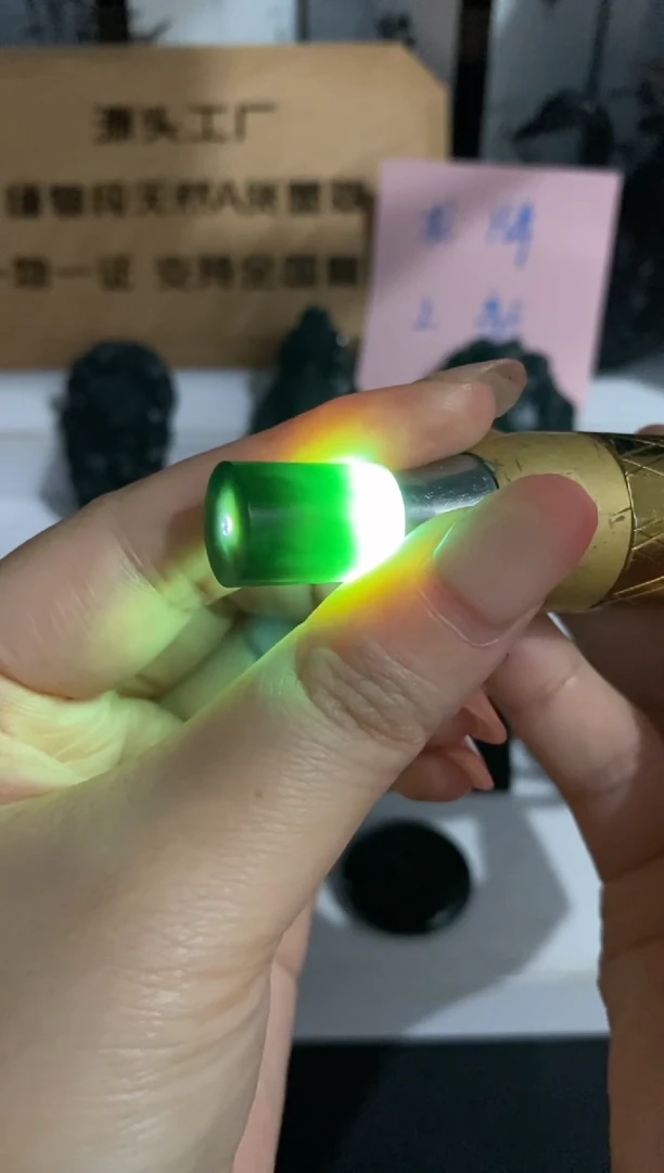 未镶嵌定制翡翠天然缅甸A货翡翠墨翠精品桶珠
