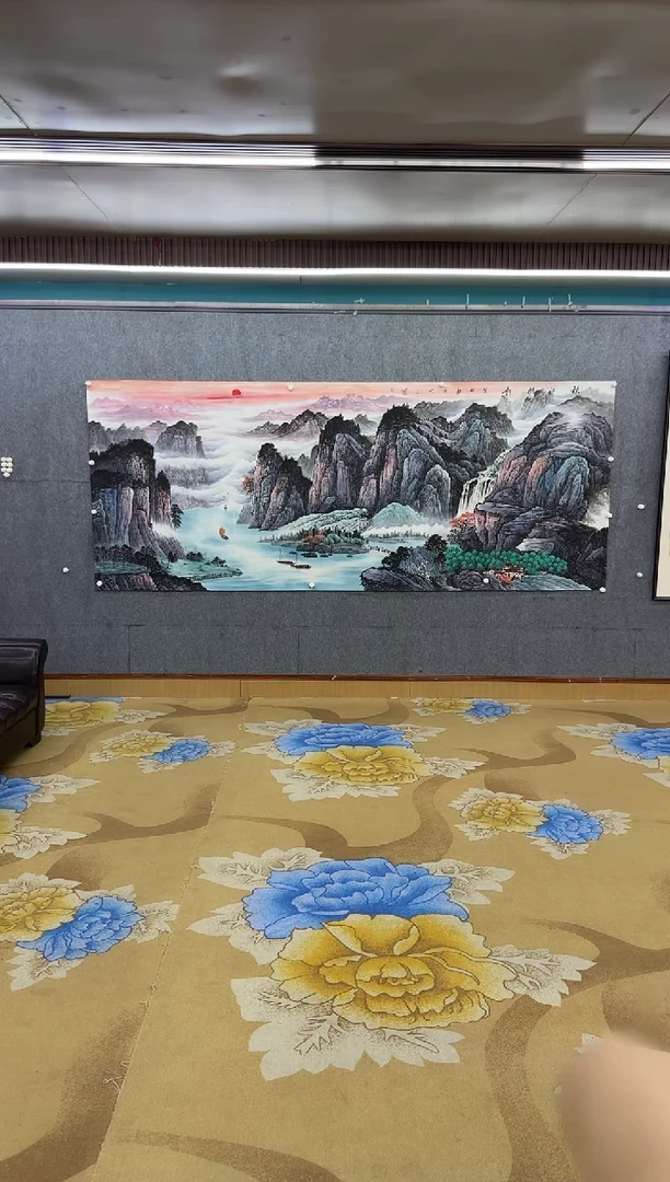 绘画Y-张伦玉-大丈二-山水画