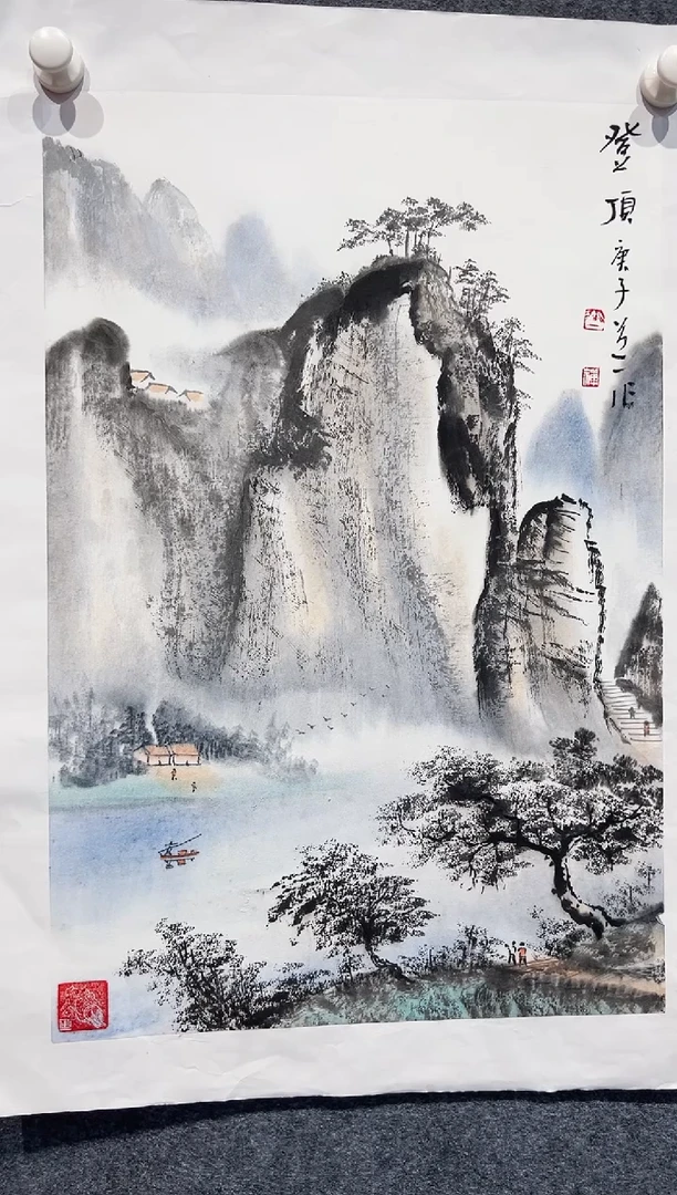 国画到一李学斌国画作品A4