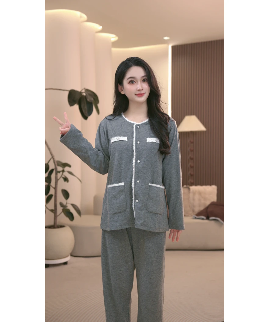 DM【冷雾灰】高定设计款时尚家居服套装