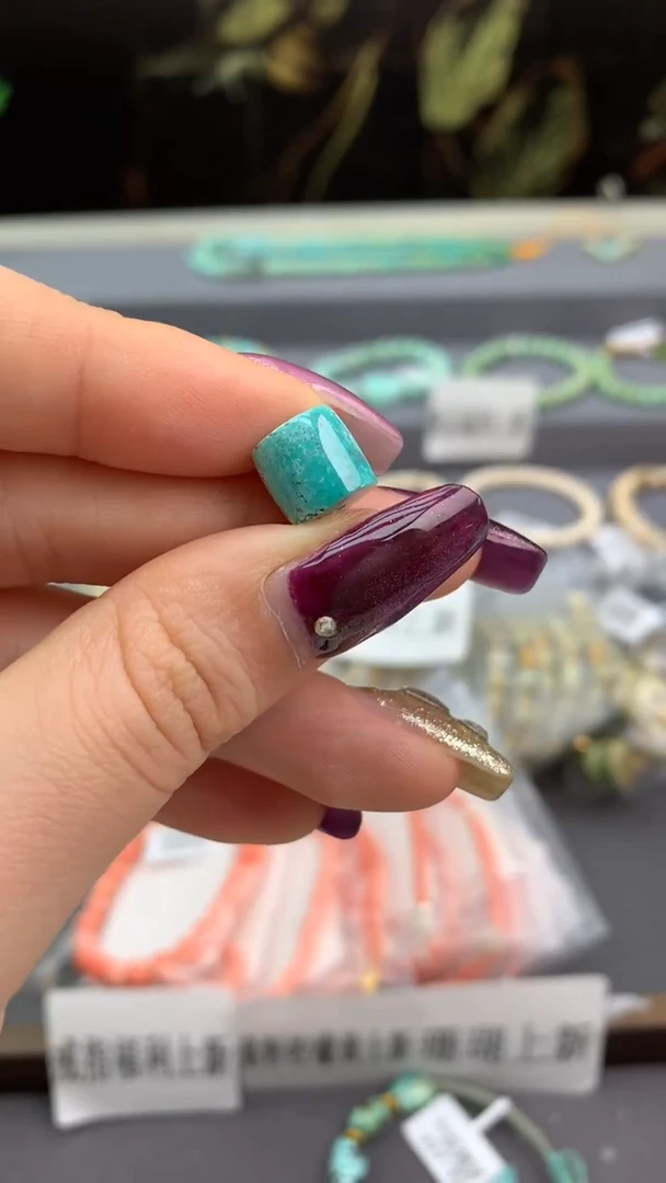 未镶嵌绿松石单珠洋.A43