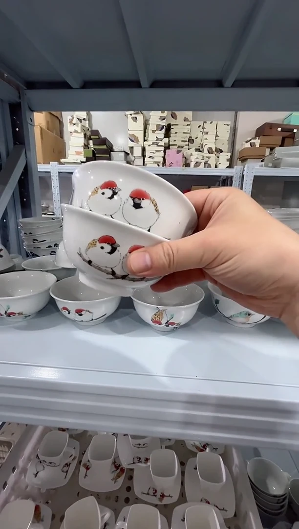 瓷片日用陶瓷【简装】碗2个