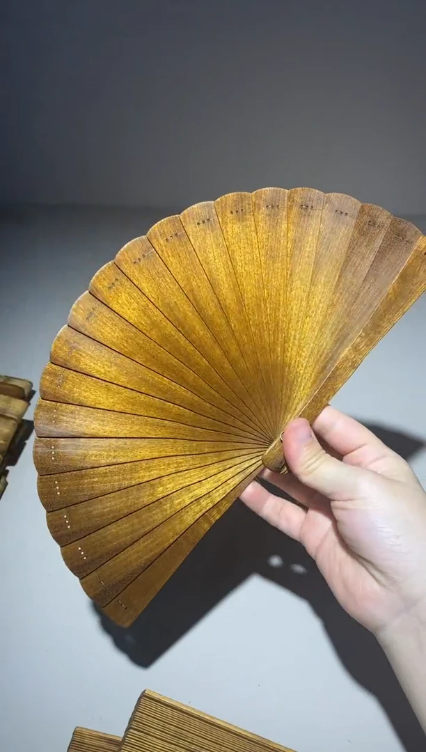 金丝楠16cm金丝楠木小叶桢楠扇红油老料
