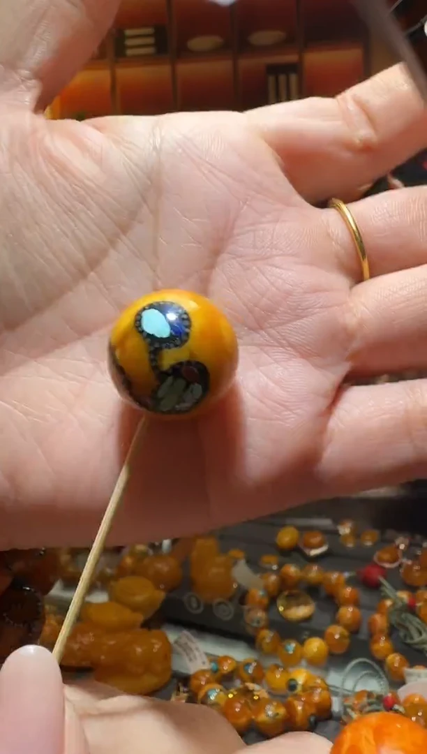 蜜蜡颈饰未镶嵌西**雪5213天然蜜蜡珠宝奇石全都保真