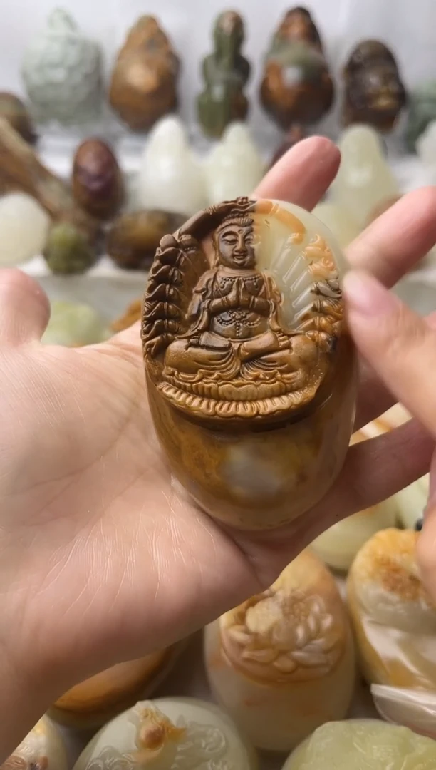 石材方解石棉纹正常不退换千手观音微瑕