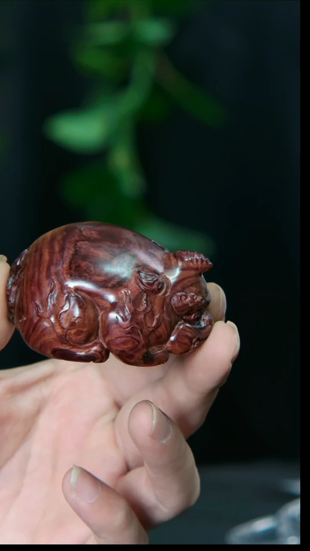 【闪购商品】黄花梨/降香黄檀手串/手链拱財兽