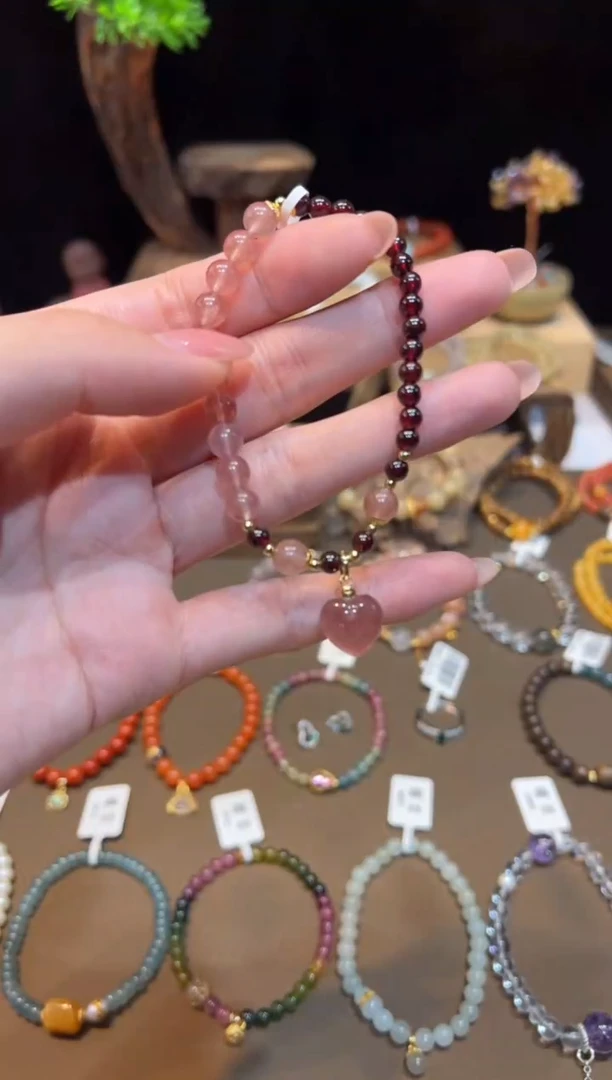 手链未镶嵌石榴石手饰@@