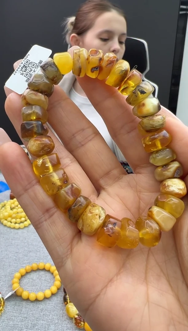 【闪购商品】琥珀手链未镶嵌797秒拍号