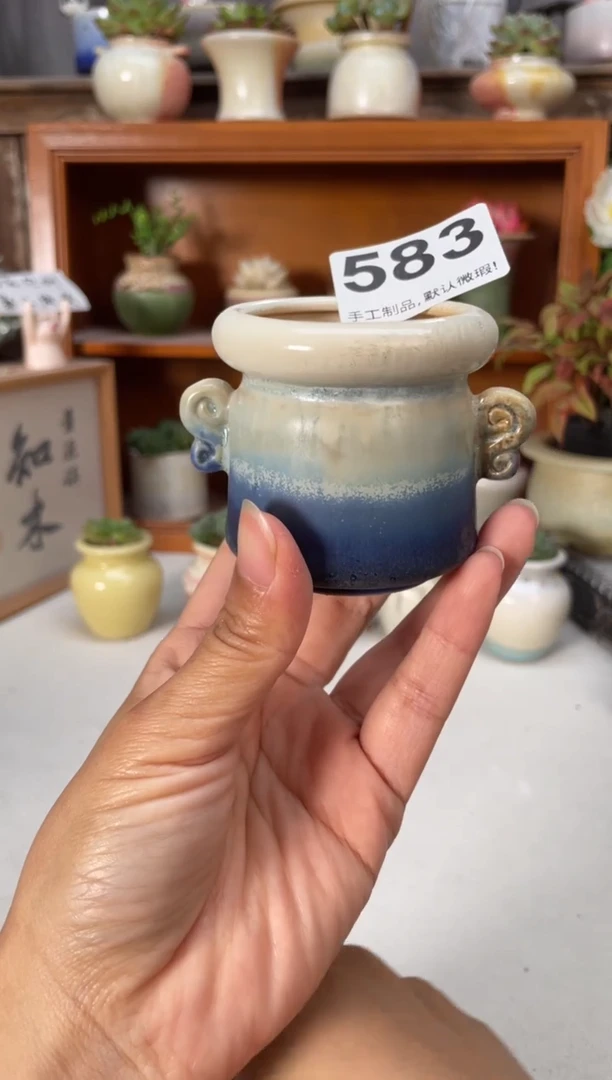 瓷片583知木小芳花盆