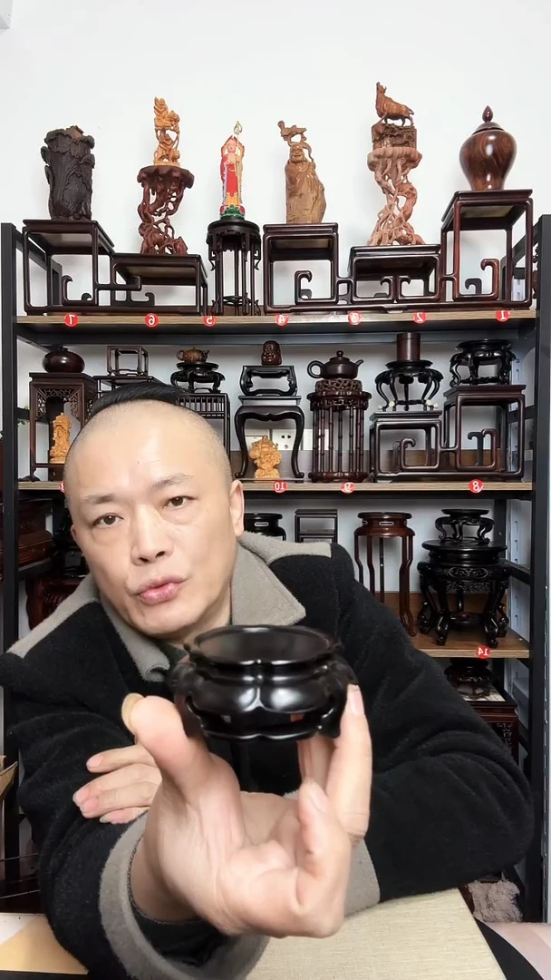 紫砂底座木内径5.6