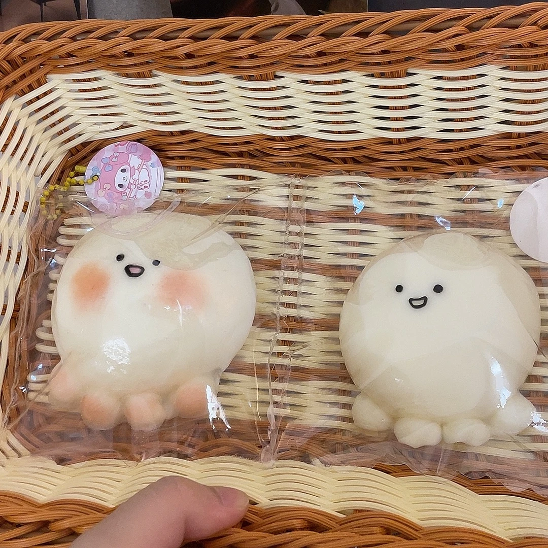 食品级硅胶水母捏捏乐纯手工制作发泄神器玩具摆件儿童节