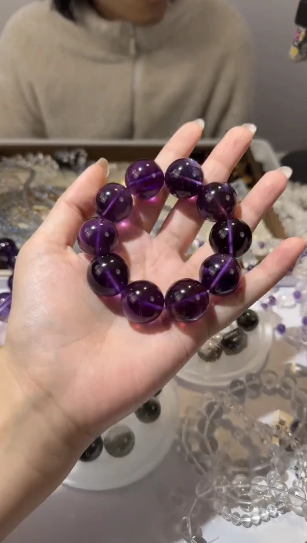 【闪购商品】紫晶手链未镶嵌20mm紫水晶