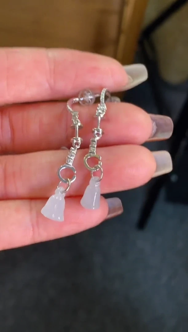 颈饰银S925镶嵌翡翠净货15801