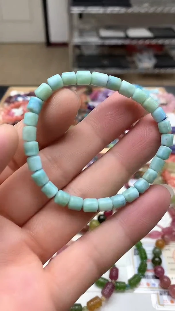 【闪购商品】针钠钙石（海纹石）手链未镶嵌手链18