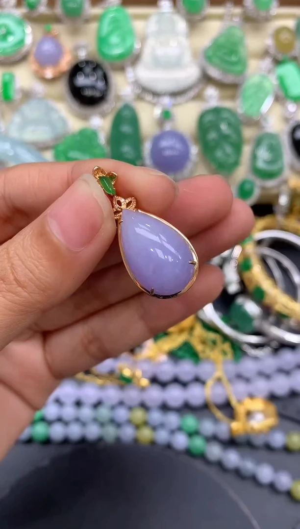 【闪购商品】翡翠颈饰18K金镶嵌285-中国好珍宝