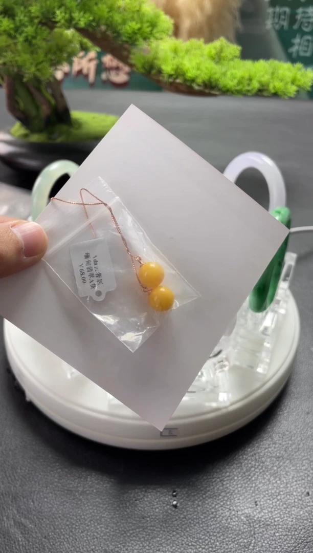 【闪购商品】翡翠耳饰银S925镶嵌耳饰