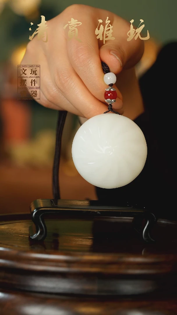 玉《蒸蒸日上小笼包》手把件摆件