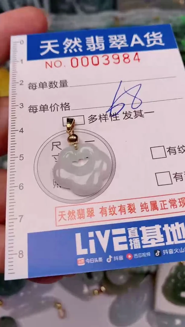 颈饰未镶嵌翡翠00003984