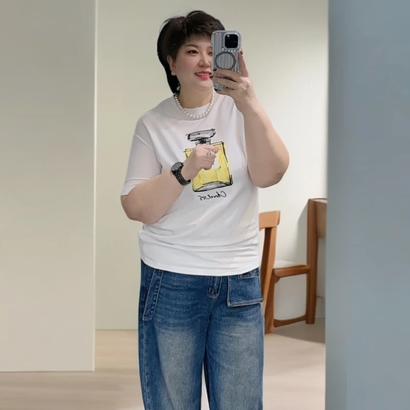 2667秋季两色香水瓶款半袖t/zw