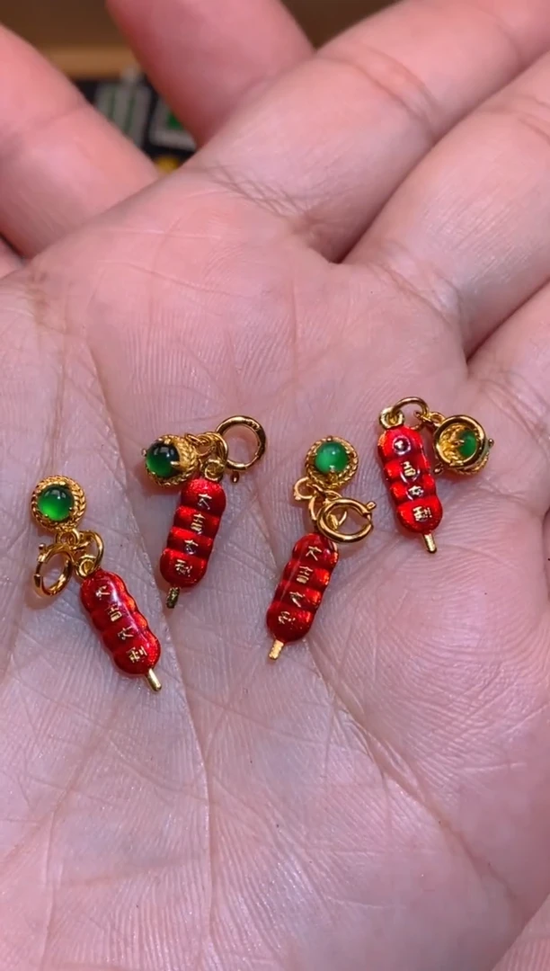 【闪购商品】翡翠吊坠(不含链)银S925镶嵌糖葫芦