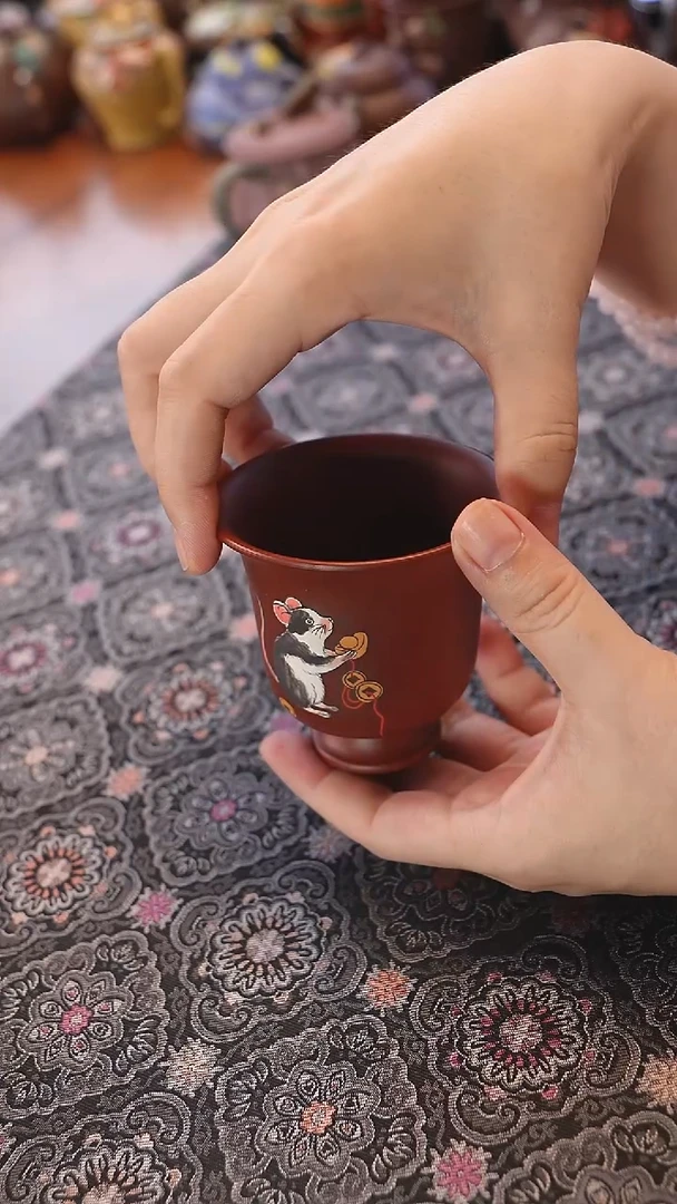 茶壶紫砂属你有钱杯子