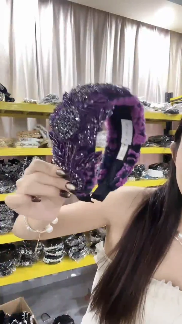 合金布艺高定发箍