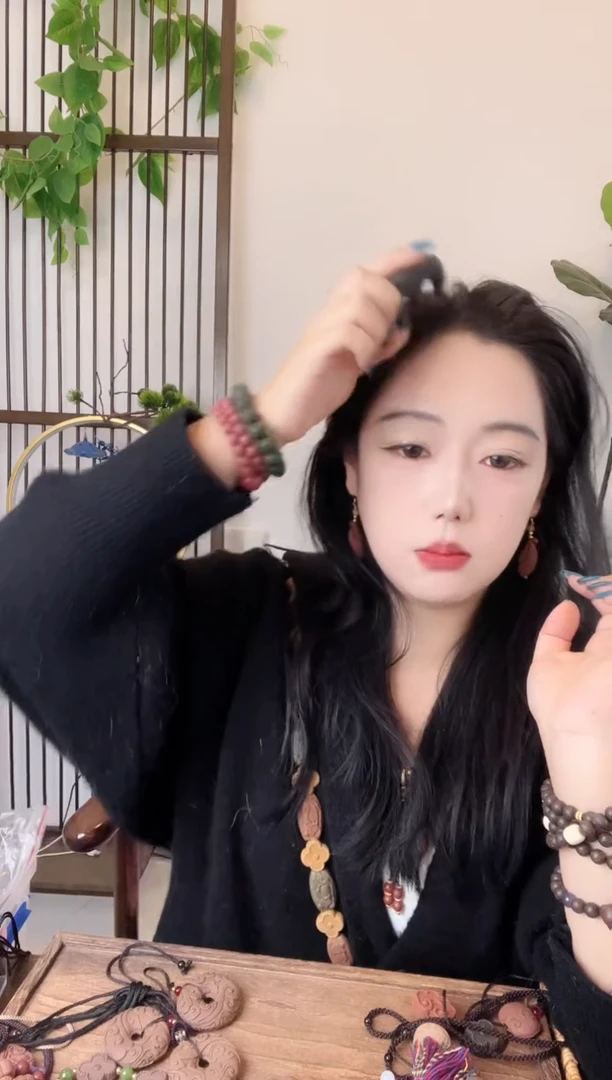 珠串首乌养润梳子   微瑕