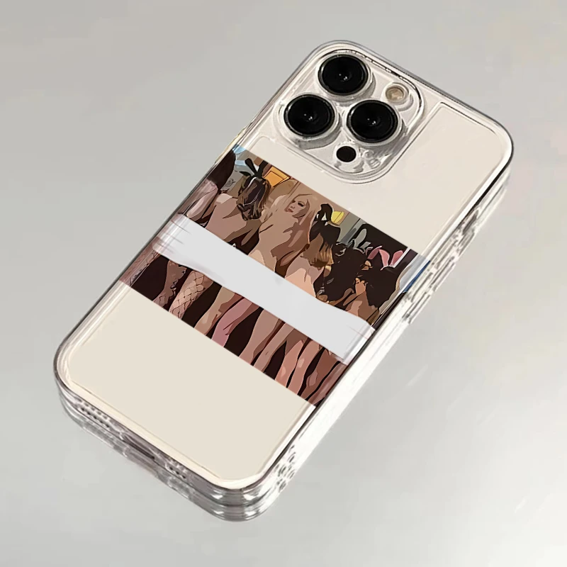 性格野性女郎适用苹果15promax手机壳iPhone14可爱13卡通12创意11