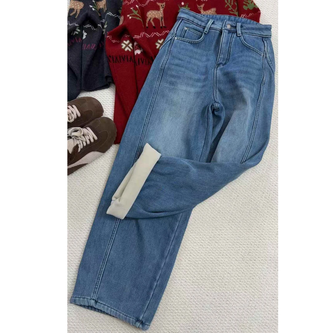 TY2 【大王裤】超洋气！一款又软又厚实的显瘦百搭牛仔裤（裤长99起）