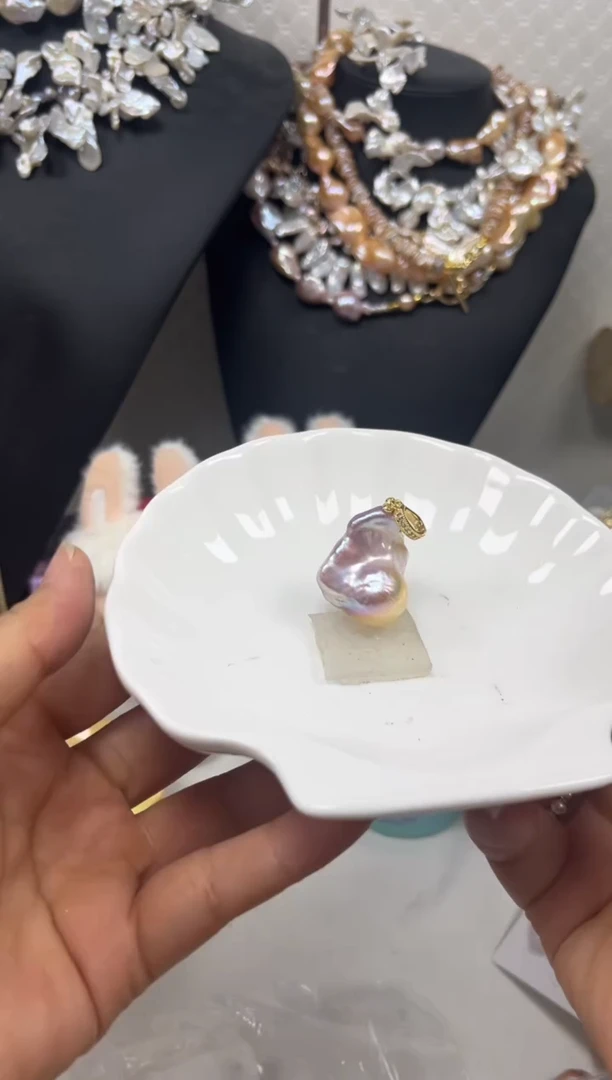 淡水珍珠未镶嵌吊坠(不含链)【纯恬】