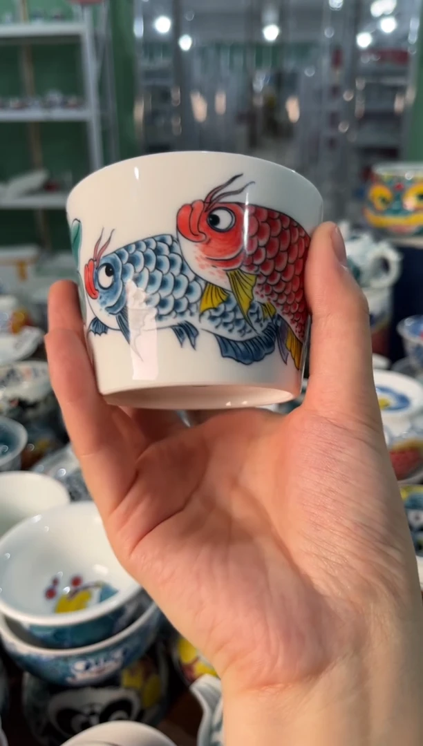 陶瓷昨明景德镇陶瓷：冰桶杯