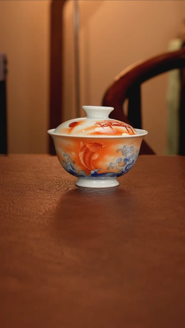 景德镇瓷器，青花瓷手绘茶具~