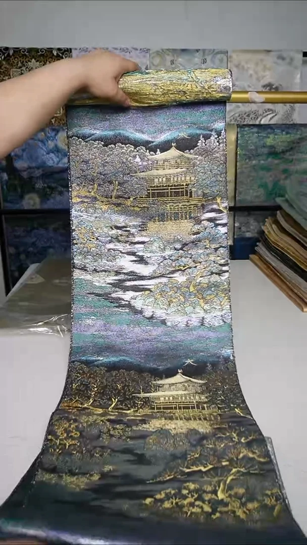 织绣织锦71彩金金阁寺