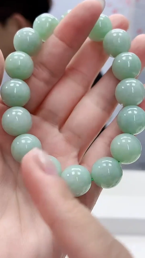 定制翡翠未镶嵌5159lr-毛货手串52