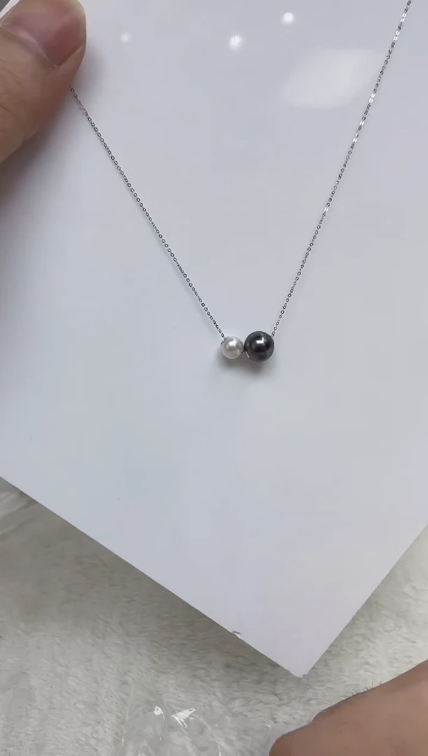 18K金镶嵌颈饰海水珍珠