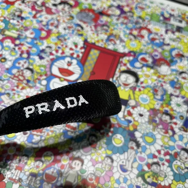 未使用 Prada/普拉达 Prada 亮片发箍 黑色