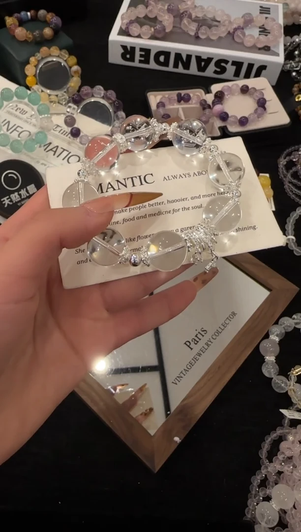 合金手链水晶白水晶x3465