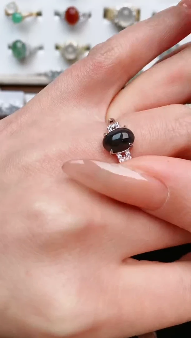 【闪购商品】翡翠戒指银S925镶嵌.....